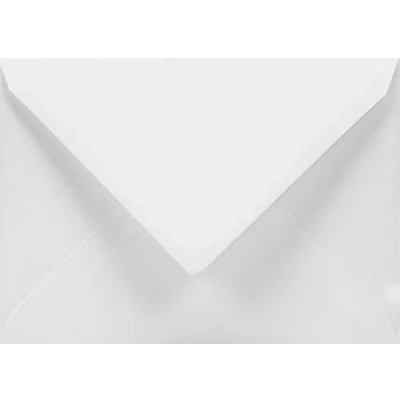 Bild av Netuno 25 vita kuvert C6 114 x 162 mm 120 g aster släta extra spetsig flik högkvalitativa eleganta för gratulationskort inbjudningar bröllop dop födelsedagar
