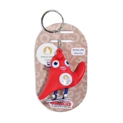 Bild av Paris 2024 JO OS nyckelring maskot PHRYGE JO, JO2415, röd, 7 cm