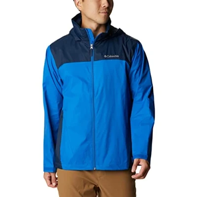 Bild av Columbia Herr stor och lång Glennaker Lake front dragkedja regnjacka, XL, Blue Jay/Columbia Navy, Men&#039;s X Large Buy 1 get 5 free!, Klassisk