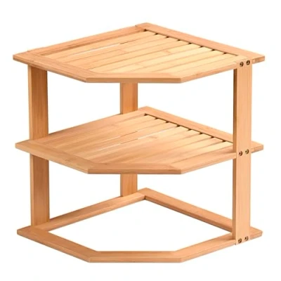 Bild av Kesper Kökshylla, material: bambu, mått: B 25 x D H 27 cm, färg: brun 58804