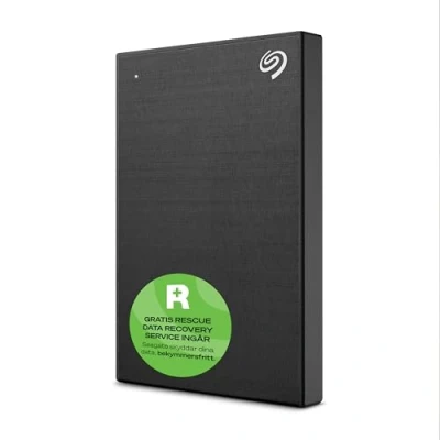 Bild av Seagate One Touch, 1 TB, bärbar extern hårddisk, lösenordsaktiverad hårdvarukryptering, PC, dator och Mac, USB 3.0, Svart, inkl. 2 års Rescue Services (STKY1000400)