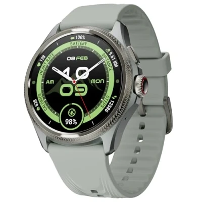 Bild av Ticwatch Pro 5 Enduro skiffer smartklocka för män, Android Wear OS, 90 timmars batteri, över 110 träningslägen, 7/24 puls, inte kompatibel med iPhone, Skiffer, Standard