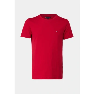 Bild av Tommy Hilfiger Stretch SLIM FIT TEE Tshirt bas, Storlek: XS, Medium red