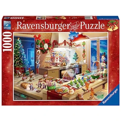 Bild av Ravensburger Julfågelpussel, 1000 bitar, pussel för vuxna och pojkar, presentidé henne eller honom, 70x50 cm