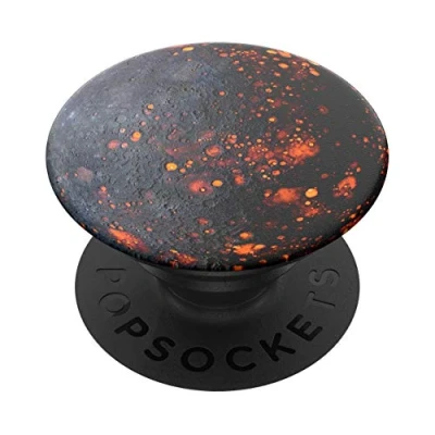 Bild av PopSockets PopGrip 801007 Hopfällbar Stativ och Grepp för Smartphone Surfplatta med en Swappable PopTop, Dark Star