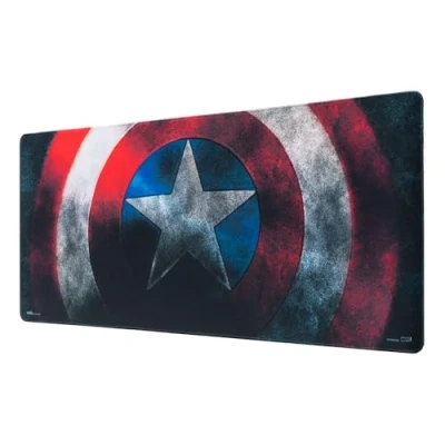 Bild av Grupo Erik Captain America Shield XXL Mouse Mat Desk Pad 31.5&quot; x 13.78&quot; Non Slip Rubber Base Pad, Gaming Keyboard Gifts