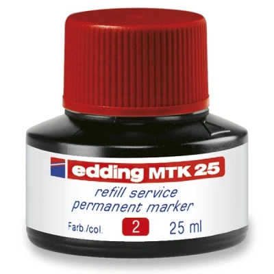 Bild av Edding 25 Refill Service 4 MTK25002 e MTK permanent markör ml röd