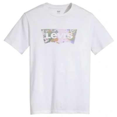Bild av Levi&#039;s herr T tröja Graphic Crewneck Tee, Batwing Paint Splatter White+, XS