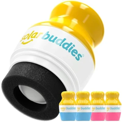 Bild av QUAD BBPP Solar Buddies Refillable Roll On Sponge Applicator for Kids, Adults, Families, Travel Size Holds 100ml Friendly Sunscreen, Suncream and Lotions (BBPP)