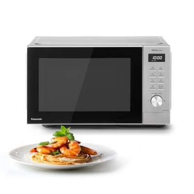 Bild av Panasonic NN SD36QSEPG 29L Solo mikrovågsugn i rostfritt stål, 1 000 W, automatisk avfrostning, 11 automatiska program, hjul