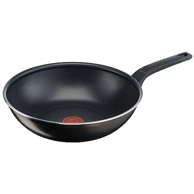 Bild av Tefal Wokpanna EJ INDUKTION 28 cm Svart Non Stick Beläggning Temperaturindikator Thermo Signal Easy Cook &amp; Clean B55519