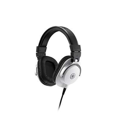 Bild av Yamaha HPH MT5 Studiohörlurar Hopfällbara monitorhörlurar med 3 m kabel och 6,3 mm standard stereo adapterkontakt, i vitt