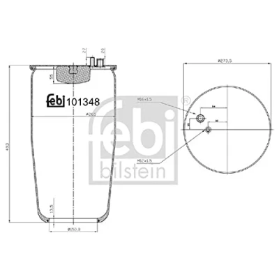 Bild av Bälgar, luftfjädring FEBI BILSTEIN 101348