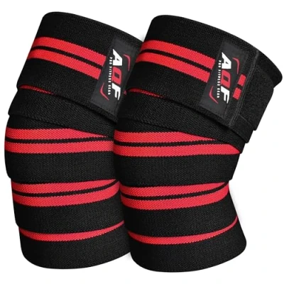 Bild av AQF Knäband Viktlyftning Bandage Heavy Duty Elastiska Stödband Guard Powerlifting, Squatting