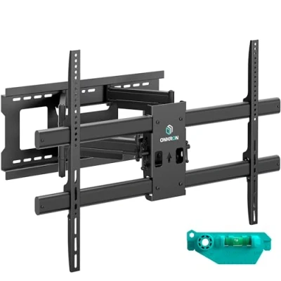 Bild av ONKRON Full Motion TV Väggfäste för 42 120 tums apparater upp till 100 kg, Kraftigt fäste med vridbar och lutning, förlängningsarm, max VESA 1000 x 600, stor artikulerande monteringsfäste