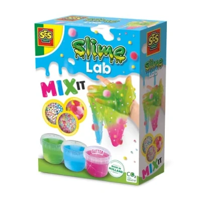 Bild av SES Creative 15011 slim laboratoriemix it, experimentset för barn med färgglatt slime