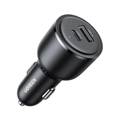 Bild av UGREEN Cigarettändare USB 63W 45W + 18W C Billaddare 12V PPS Kompatibel med iPhone15, 15 Plus, Pro, Pro Max, MacBook Air, S24 Ultra, S24+, S24, S23, GPS Navigation etc