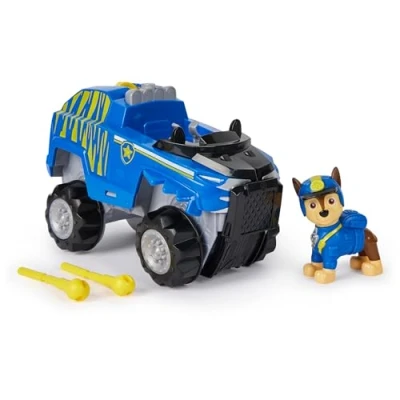Bild av Paw Patrol Fordonsfigur Chase Jungle Pups Pat figur bil att samla med projektiler leksak barnbil för barn från 3 år och uppåt