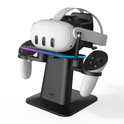 Bild av KIWI design Laddningsdocka för Meta Oculus Quest 3/Quest 2/Quest Pro tillbehör, officiellt sammärkt