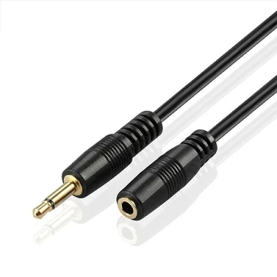 Bild av TNP 3,5 mm mono förlängning (25 fot) 12 V trigger, IR infraröd sensor mottagare förlängningsförlängare, 1/8 tum TS monaural mini ljud plugg kontakt hane till hona kabel sladd