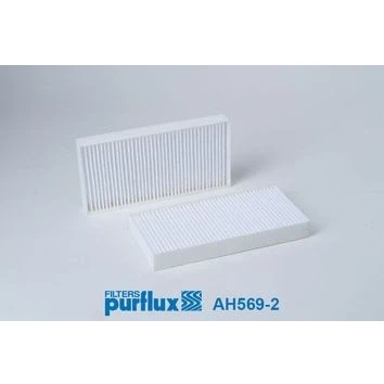 Bild av PURFLUX AH569 2 Filtre d&#039;habitacle de pollens 180 91 20 JEEP: GRAND Cherokee 3, IV, DODGE: Nitro SUV
