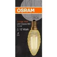 Bild av Osram LED glödlampa Vintage Candle Kerte Filament 1,5W/824 (12W) Gold E14