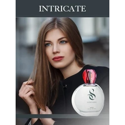 Bild av INTRIKAT by SANGADO, Parfym för Kvinnor, 8 10 timmars Hållbarhet, Lyxig doft, Bärnstensblommor, Exklusiva Franska Dofter, Extra Koncentrerade (Parfum), Intensiv, Elegant, Fängslande, 60 ml spray