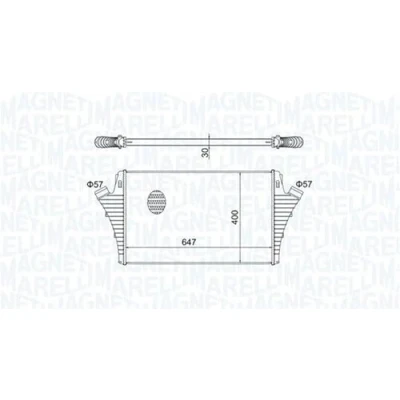 Bild av MAGNETI MARELLI 351319204650 Intercooler SAAB: 9 3 Berline, OPEL: Vectra C CC, Caravan, Berline