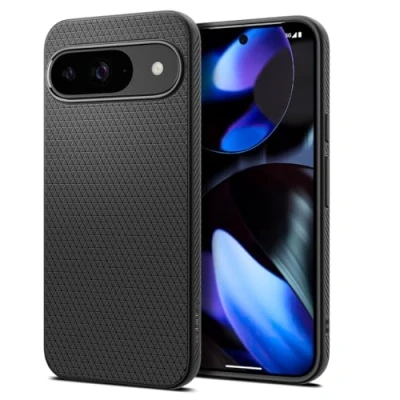 Bild av Spigen Liquid Air TPU Back Cover Svart Google Pixel 9/9 Pro