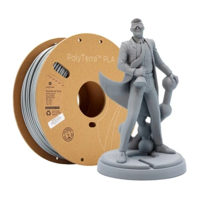 Bild av Polymaker 70825 3D skrivare Filament PLA plast 2.85 mm Grå (matt) 1000 g