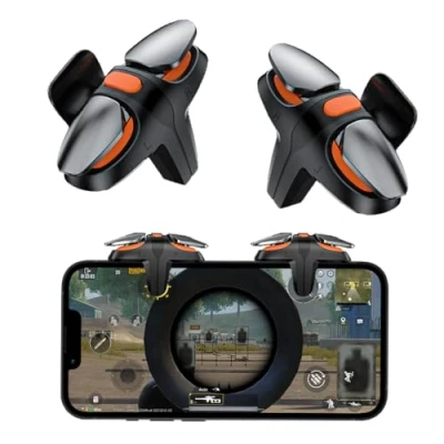 Bild av Ozkak Mobil styrenhet mobiltelefon trigger joystick spelprylar L1R1 utlösare kompatibel med PUBG COD iPhone smartphone Android iOS
