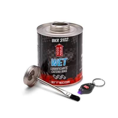 Bild av 1000 Miglia BKR 3102 Wet Lube Bike Chain, for and Muddy Weather Conditions, All In One Can, Brush included 900 ml Can