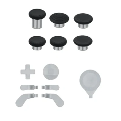 Bild av Mcbazel Xbox One Elite serien 2 Controller 13 i 1 metall Replacement Tools 6 Thumbstick grepp, 4 Trigger paddlar, D kuddar med bärfodral för silver