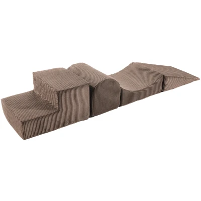 Bild av Ensemble de jeu en mousse MeowBaby® 195x45x30 cm, 4 éléments, velours côtelé
