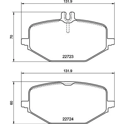 Bild av BREMBO P 50 161 Jeu de plaquettes frein préparé pour indicateur d&#039;usure avec tôle anti bruit, vis d&#039;étrier accessoires