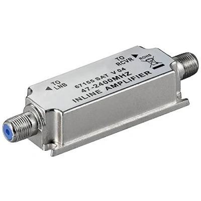 Bild av Goobay 67155 GB Inline förstärkare, 1 kanal, 15 V, 20 dB förstärkning, ökar signalen på långdistans