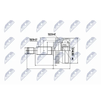 Bild av Ledsats, drivaxel Nty NPZ HY 531