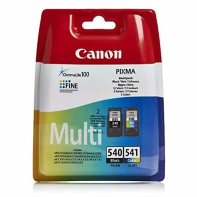 Bild av Canon PG 540/CL541 C/M/Y skrivarbläck multipack 1 fin tryckhuvud med 8 ml bläck svart och färg för PIXMA bläckstråleskrivare ORIGINAL