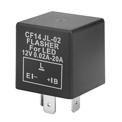 Bild av 3 polig LED blinkrelä blinker 12V 0.02A 20A CF14 JL 02 för blinkande ljus, relä