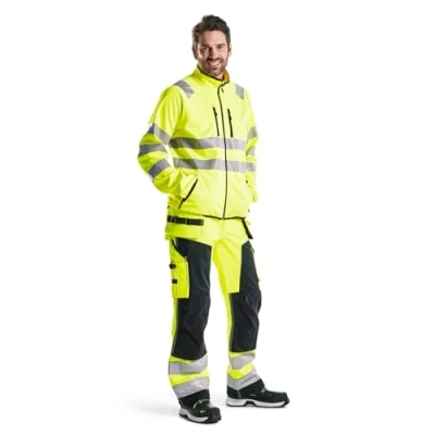 Bild av VARSELBYXA 1567 2517 SOFTSHELL VARSELGUL/SVART C44 Beijerbygg Byggmaterial