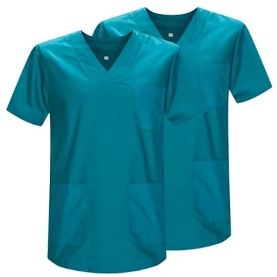 Bild av MISEMIYA Pack 2 st Sanitär hjälm Unisex Sanitära uniformer Medical Uniform Ref.817 * 2, Grön 3b 21, S