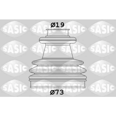 Bild av SASIC 2933813 Soufflet De Cardan côté roue PEUGEOT: 205 II 3/5 portes, 106 I Cabriolet, CITROËN: 2CV Berline, AX