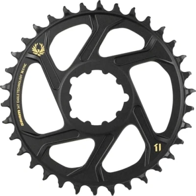 Bild av Sram Unisex&#039;s Eagle X Sync 34T direktmontering offset boost aluminium 12 växlad kedja ring guld, 3 mm