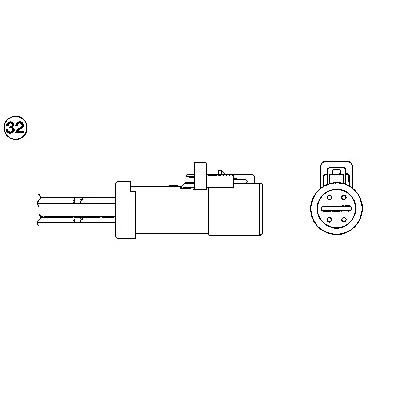 Bild av NGK 1359 Sonde lambda 4 FORD: FIESTA 6