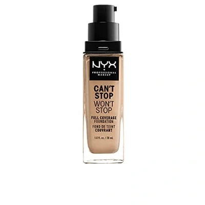 Bild av NYX PROFESSIONAL MAKEUP, Can&#039;t Stop Won&#039;t Full Coverage Foundation, Långvarig, Vattenfast, Vegansk formula, Matt Finish, nyans: Buff