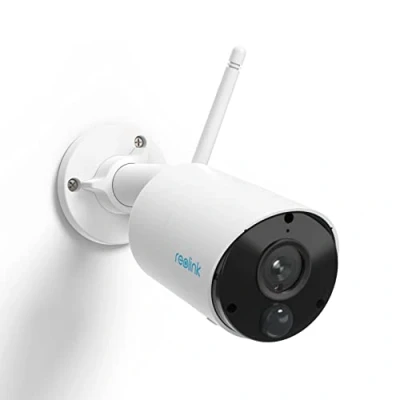 Bild av Reolink 3MP Trådlös Utomhus Övervakningskamera, Person/Fordonsdetektering, Laddningsbart Batteri, Soldriven Vädertålig WiFi Kamera, Nattseende, 2 vägs Audio MicroSD kort, Argus Eco