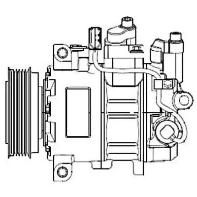 Bild av DELPHI CS20474 compresseur De Climatisation 6SEU14 PAG 46 avec huile AUDI: Q5, A4 B7 Berline, B8 Berline
