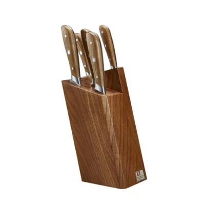 Bild av Richardson Sheffield Scandi 5 piece knife set with block ash wood