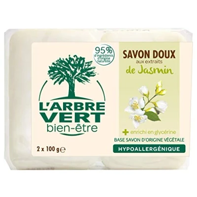 Bild av L&#039;arbre vert Savon Solid Jasmin 1 förpackning (2 x 100 g)