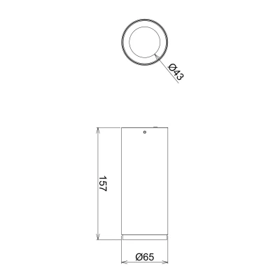 Bild av Deko Light LED downlight för utanpåliggande montering Lucea 10 W svart
